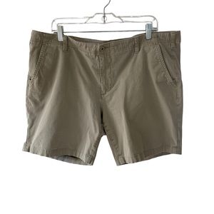 Dockers Men's Tan Chino Shorts Size 40 Cotton Khaki Casual